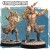 Figurka Cormag Horned przedstawia demonicznego wojownika z rogami, mieczem i czaszkowymi zdobieniami. Dynamiczna poza, tattered peleryna i kamienna podstawa idealna do gier RPG i kolekcji fantasy.