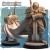 Sir Lancelot widziany od tyłu, z peleryną, hełmem z grzebieniem i ornamentami zbroi. Figurka fantasy z elementami bitewnymi i scenografią, doskonała do sesji RPG i ekspozycji kolekcjonerskiej.