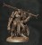 Nieumarły wojownik w ciężkiej zbroi z peleryną i dwuręcznym mieczem, idealny do sesji RPG, kolekcji figurek i dioram fantasy w klimacie horroru, dark fantasy i przeklętej estetyki.