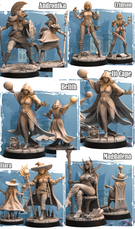 Zestaw Mercenaries – dziewiętnaście figurek fantasy przedstawiających najemników o zróżnicowanych klasach, uzbrojeniu i stylach. Doskonałe do sesji RPG, bitewniaków i kolekcji. Idealne do klimatów dark fantasy, przygody i taktycznych kampanii.