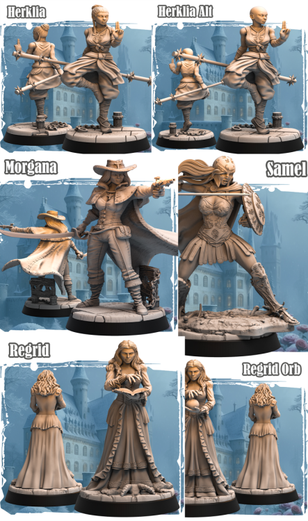 Zestaw Mercenaries – dziewiętnaście figurek fantasy przedstawiających najemników o zróżnicowanych klasach, uzbrojeniu i stylach. Doskonałe do sesji RPG, bitewniaków i kolekcji. Idealne do klimatów dark fantasy, przygody i taktycznych kampanii.