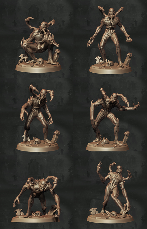 Figurka Ghoul z zestawu Army of Darkness – groteskowy potwór o wydłużonych kończynach i zdeformowanej twarzy. Doskonała do sesji RPG, kolekcji fantasy i malowania. Idealna do klimatów horroru, dark fantasy i postapokalipsy. Skala 32mm.