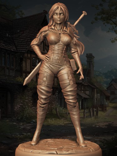 Sigrun z serii Legendary Heroes – wojowniczka w zbroi, z mieczem i heroiczną postawą. Idealna do gier RPG, dioram fantasy i kolekcji. Aura siły, odwagi i klasycznej elegancji. Styl nordycki, bogactwo detali, dynamiczna kompozycja.