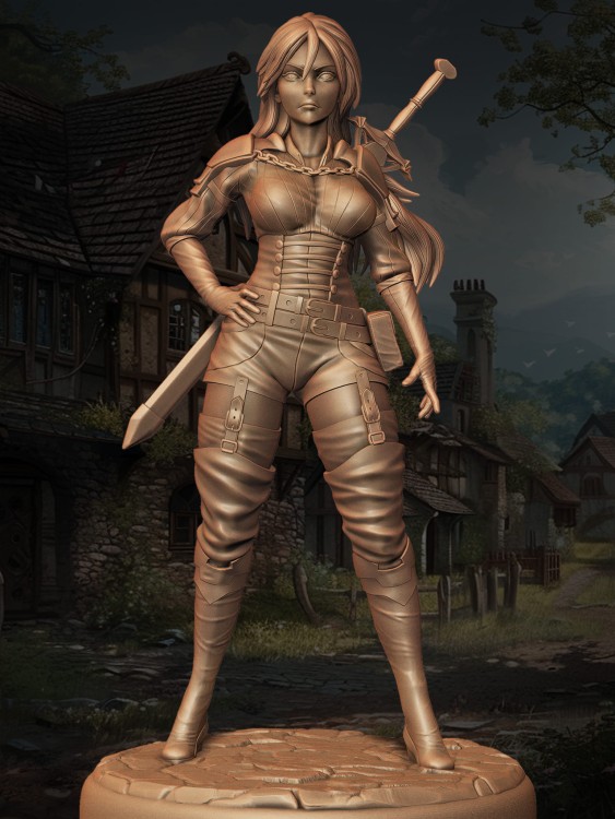Sigrun z serii Legendary Heroes – wojowniczka w zbroi, z mieczem i heroiczną postawą. Idealna do gier RPG, dioram fantasy i kolekcji. Aura siły, odwagi i klasycznej elegancji. Styl nordycki, bogactwo detali, dynamiczna kompozycja.