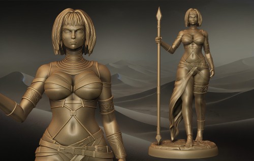 Tahira z serii Legendary Heroes – wojowniczka z włócznią, w zbroi o klasycznym wykończeniu. Idealna do gier RPG, dioram fantasy i kolekcji. Aura siły, determinacji i elegancji. Styl heroiczny, bogactwo detali, dynamiczna poza.