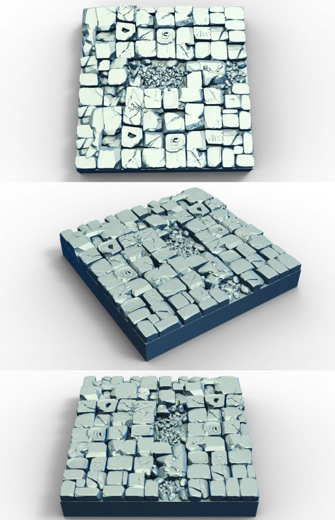 Modułowy element terenu z serii „Dead City” – nieregularna powierzchnia, stylizowana faktura, idealna do dioram, gier bitewnych i RPG. Gotowy do malowania, pasuje do scenerii fantasy, postapo i urban decay. Kompatybilny z systemami 28–32 mm.